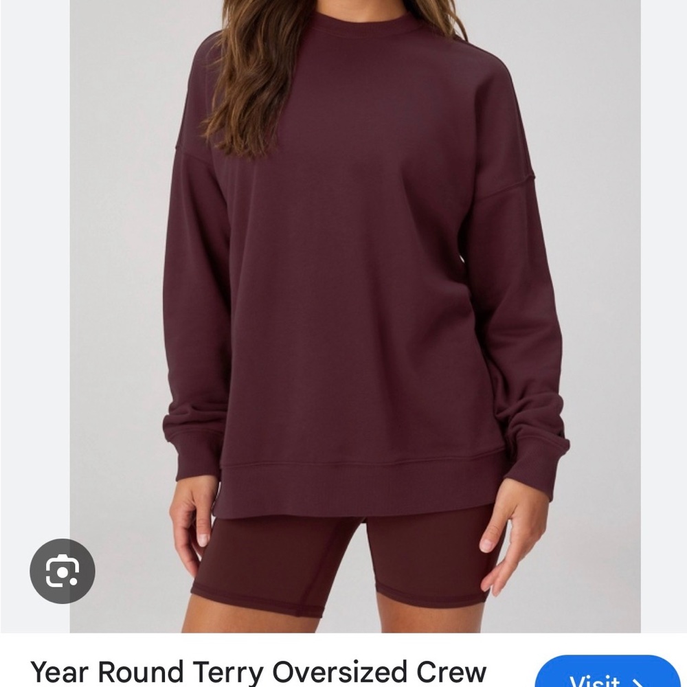 Fabletics Plum Crewneck Sweatshirt